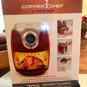 Copper Chef 2 Qt. Air Fryer in Red